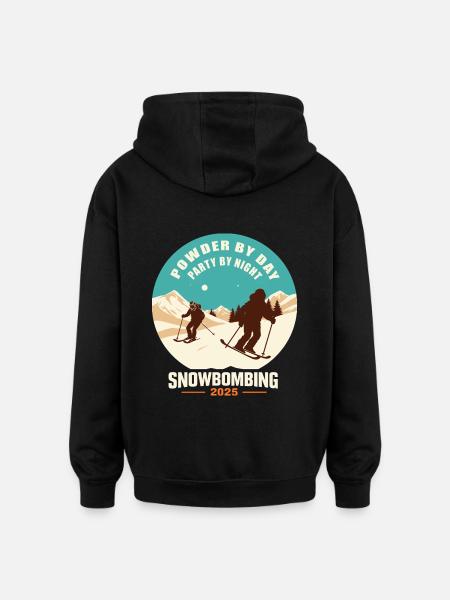 Snowbombing 2025 - Oversized Unisex Hoodie - black