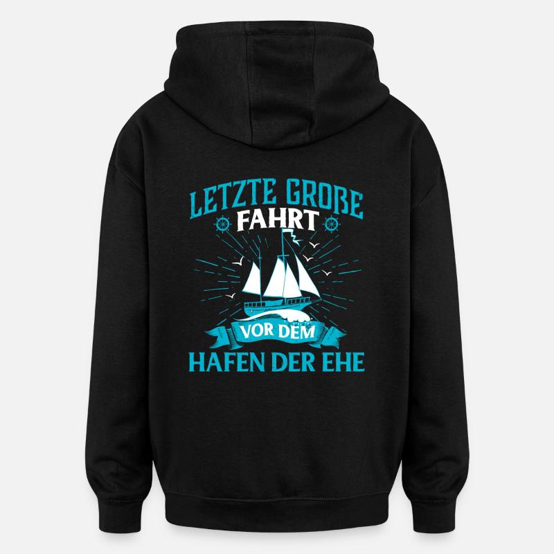 Junggesellenabschied Ehe - Oversized Unisex Hoodie - Schwarz