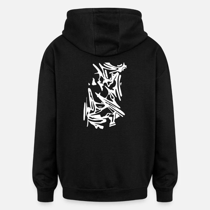 project1 - Oversized Unisex Hoodie - Schwarz