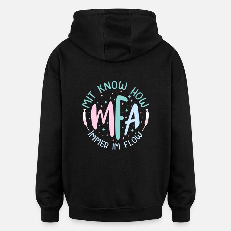 MFA Know-How Medical Assistant - Oversized Unisex Hoodie - black