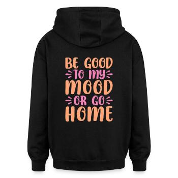 Yoga Be Good To My Mood Yoga Drôle - Sweat à capuche oversize unisexe - noir - Dos - Noah (186cm)
