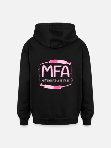 MFA Master Medical Assistant - Oversized Unisex Hoodie - black