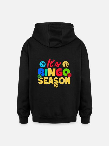 Bingo Game Season Bingo - Oversized Unisex Hoodie - black