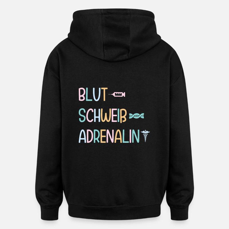 MFA Adrenaline Medical Assistant - Oversized Unisex Hoodie - black
