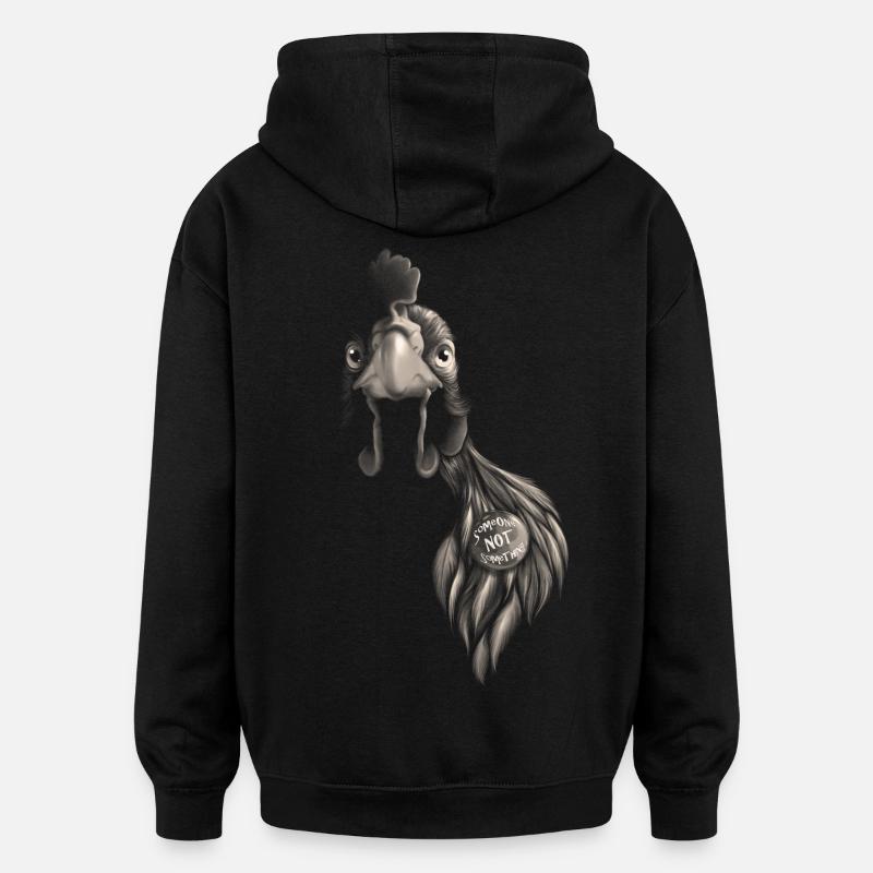 Someone NOT something - Oversized Unisex Hoodie - black