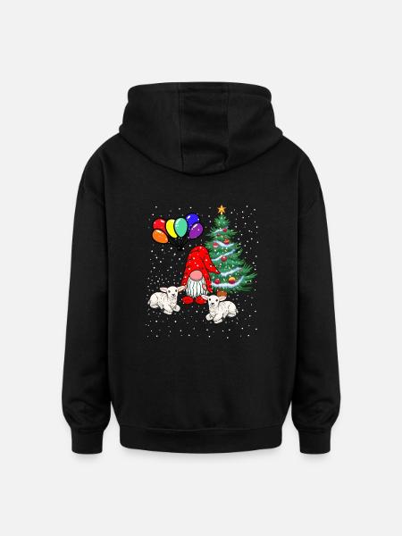 LGBT Nikolaus Weihnachtsmann - Oversized Unisex Hoodie - Schwarz