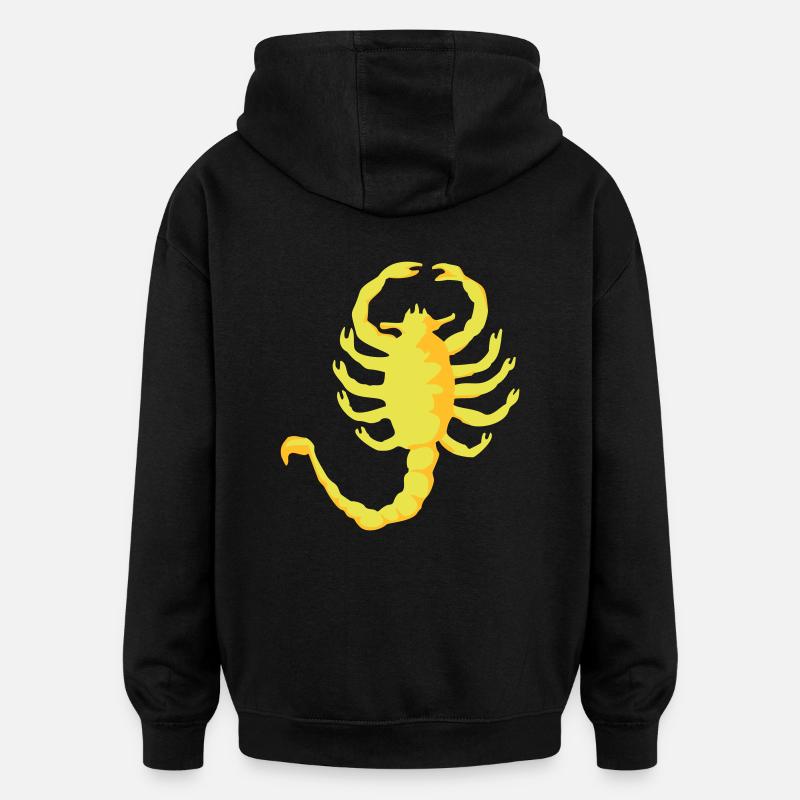 Skorpion Drive - Oversized Unisex Hoodie - Schwarz