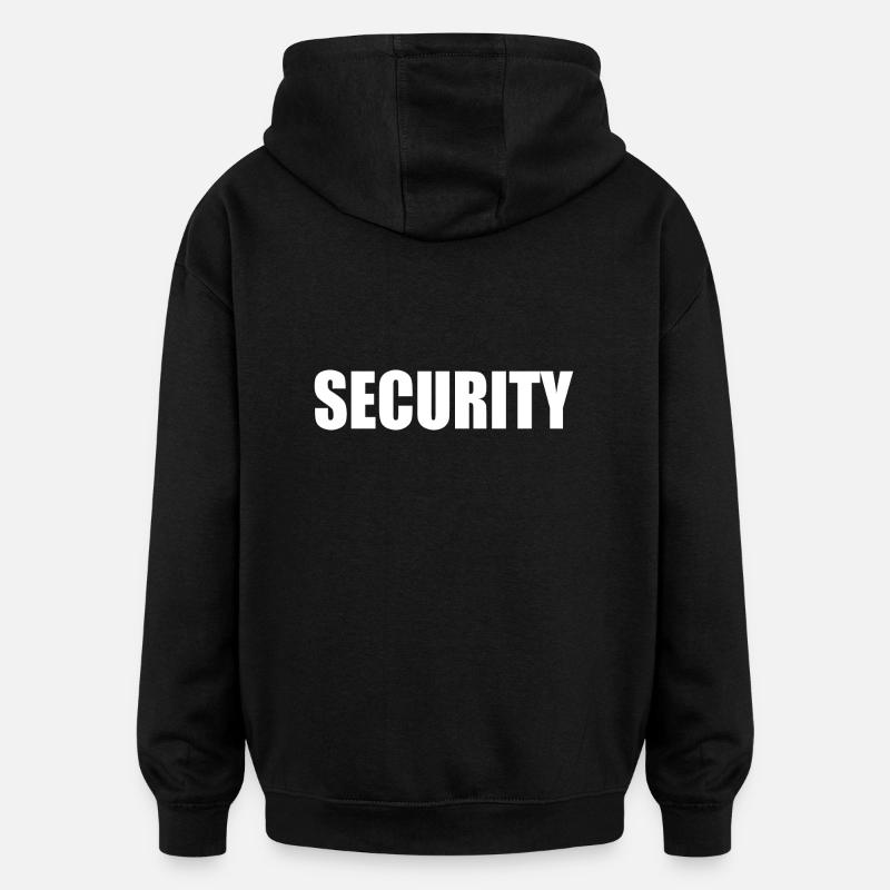 Security - Sweat à capuche oversize unisexe - noir