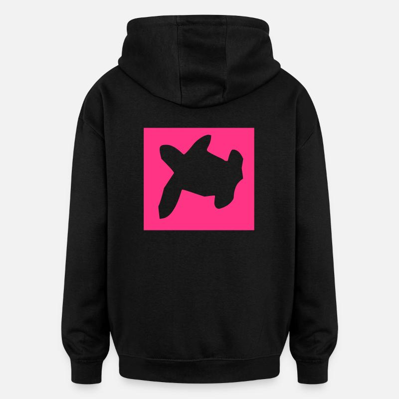 turtle polynesian tattoo moorea - Sweat à capuche oversize unisexe - noir