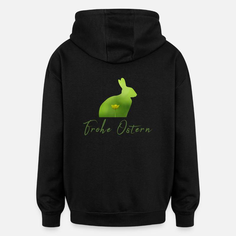 Happy Easter Easter - Oversized Unisex Hoodie - black