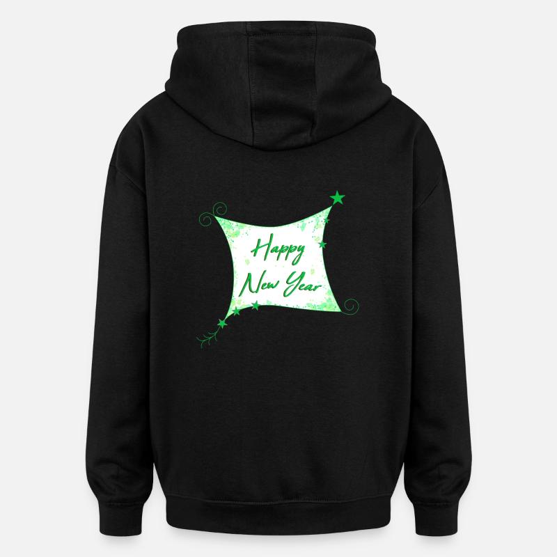 Happy New Year Silvester - Oversized Unisex Hoodie - Schwarz