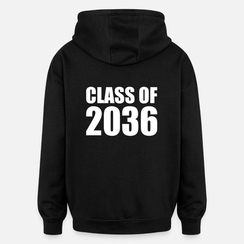 Class of 2036 - Sweat à capuche oversize unisexe - noir