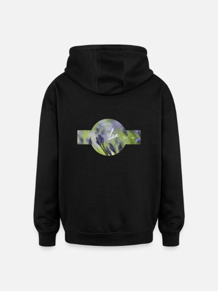Lia Birthday Lia - Oversized Unisex Hoodie - black