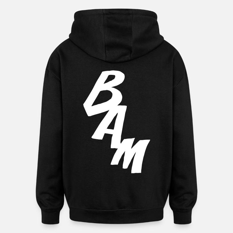 BAM - Comic-Style - Oversized Unisex Hoodie - Schwarz