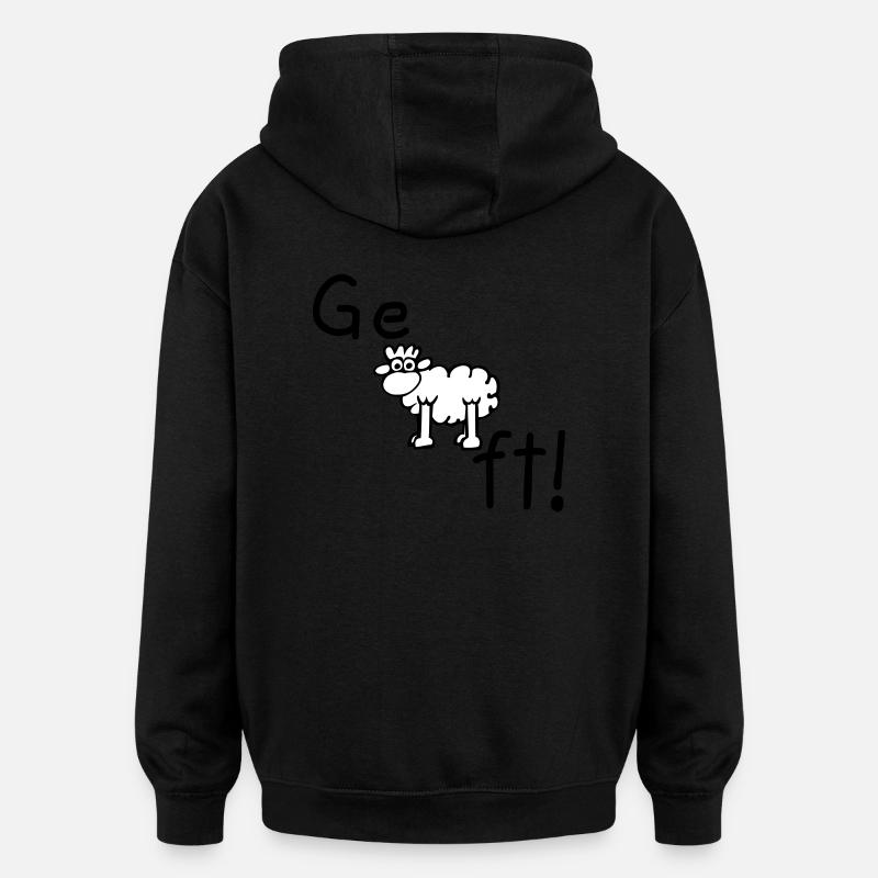 Geschafft! - Oversized Unisex Hoodie - Schwarz