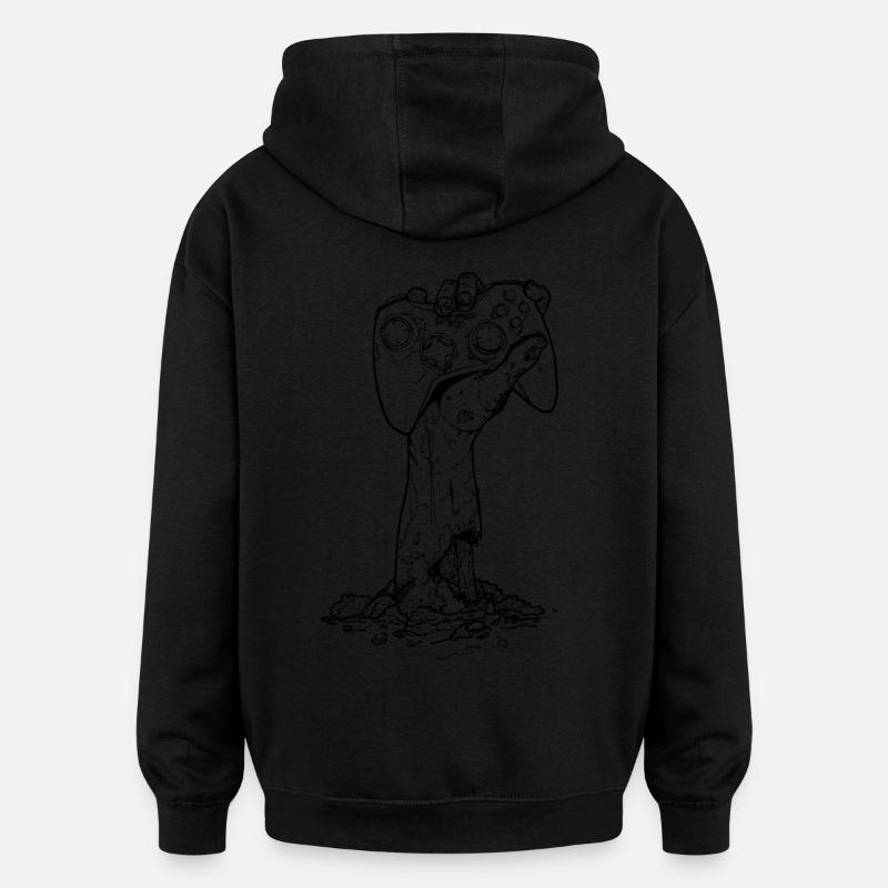 Xbox Zombie Gamer only BLACK - Sweat à capuche oversize unisexe - noir