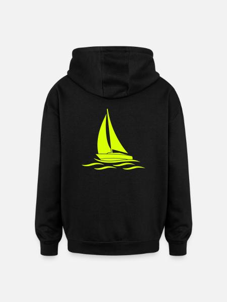 Sail away - Oversized Unisex Hoodie - black