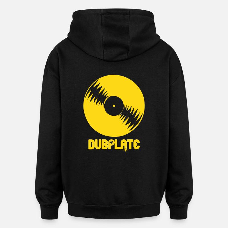 Dubplate - Sweat à capuche oversize unisexe - noir