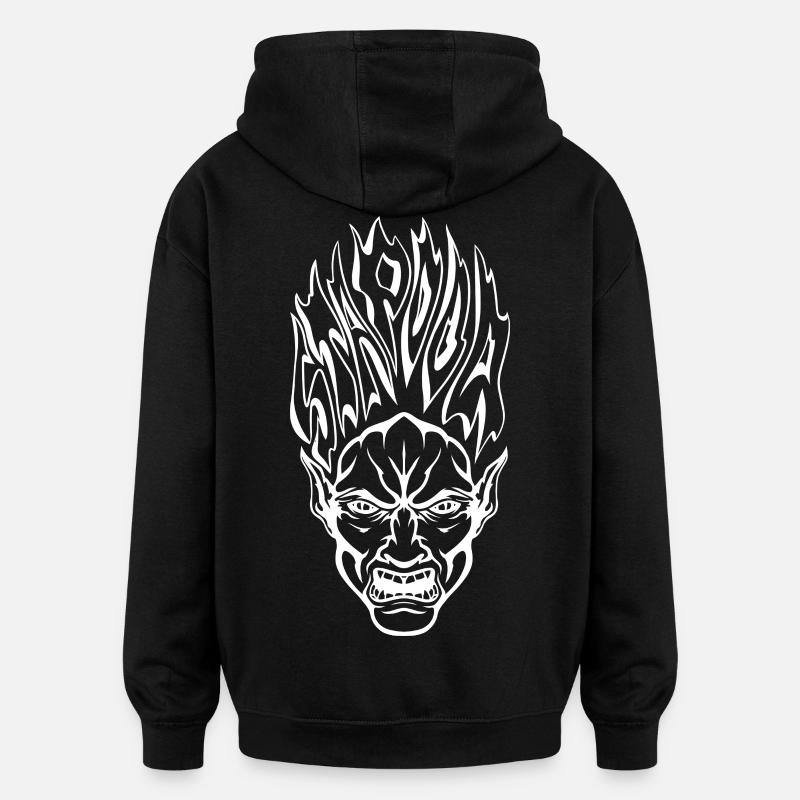 Stapooa demon1 - Oversized Unisex Hoodie - black