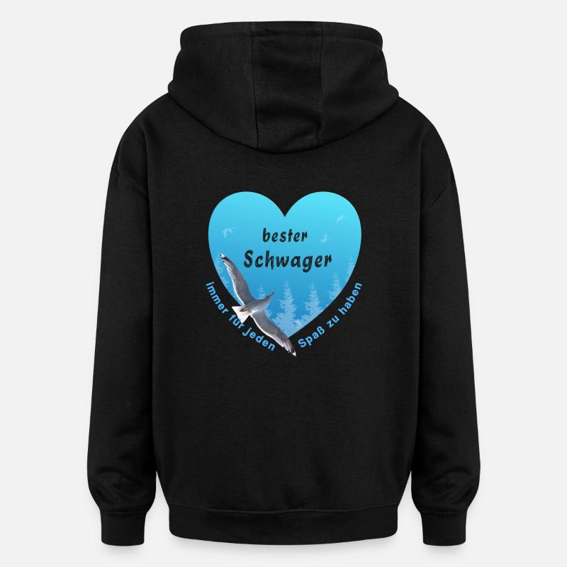 bester Schwager - Oversized Unisex Hoodie - Schwarz
