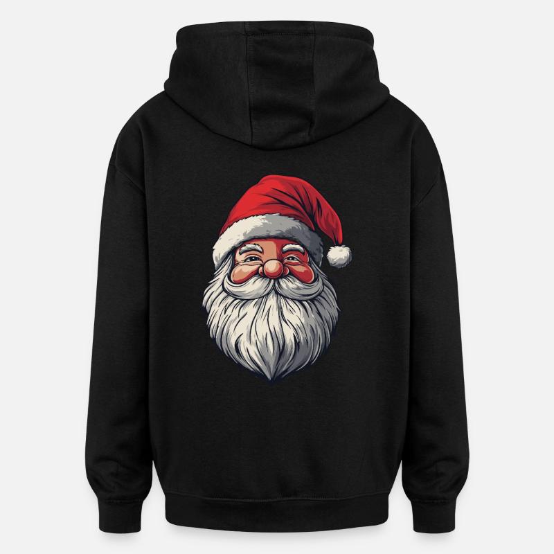 Weihnachtsmann - Oversized Unisex Hoodie - Schwarz