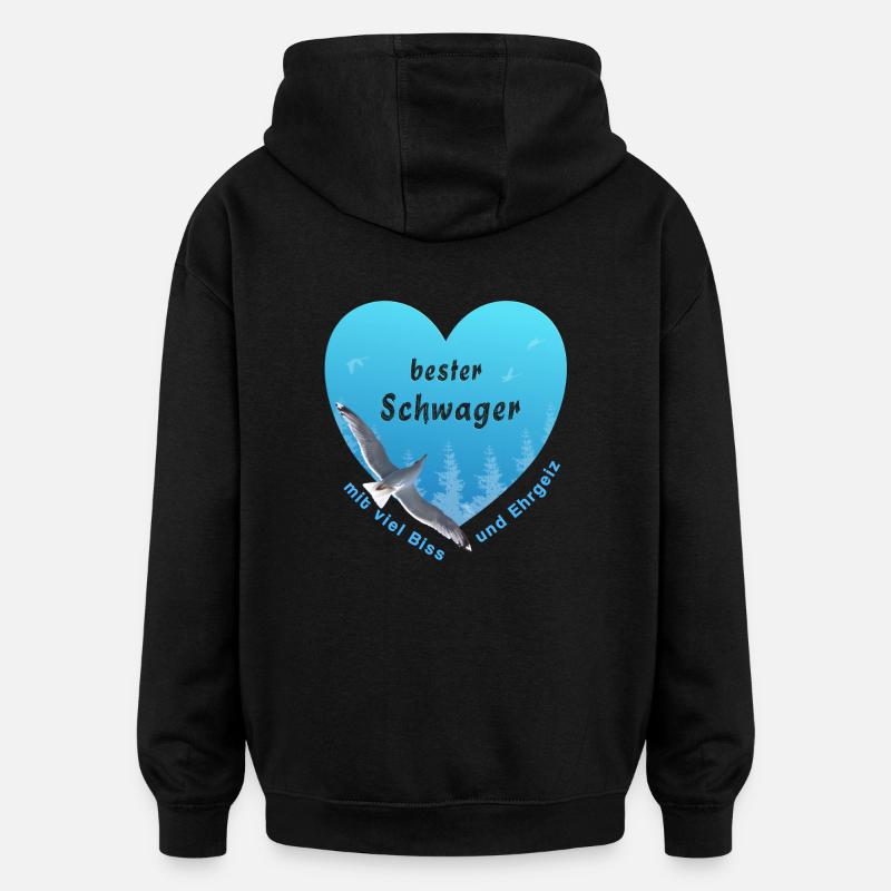 bester Schwager - Oversized Unisex Hoodie - Schwarz