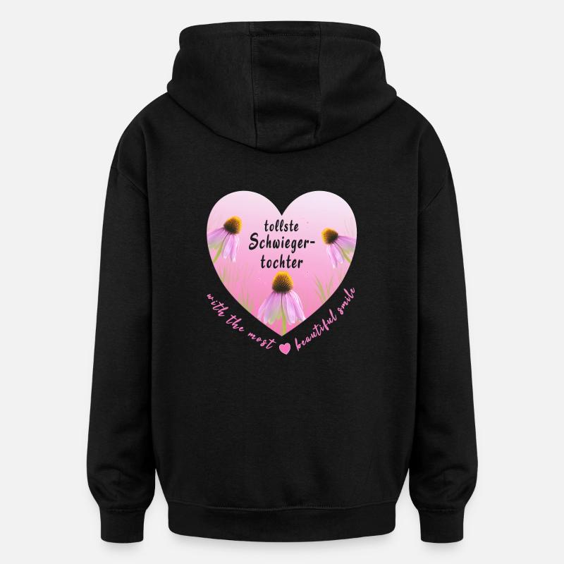 la plus grande belle-fille - Sweat à capuche oversize unisexe - noir