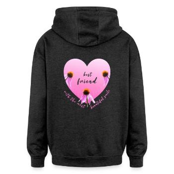 Meilleur ami - Sweat à capuche oversize unisexe - charbon - Dos - Noah (186cm)
