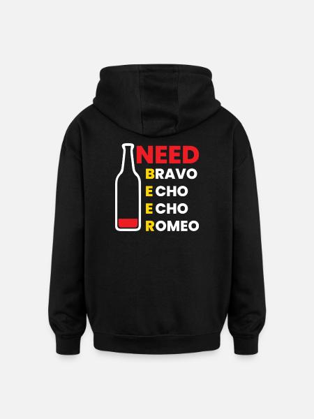 Lust for Life Bottle Design - Oversized Unisex Hoodie - black