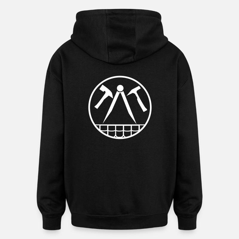 Dachdecker/Zimmermann - Oversized Unisex Hoodie - Schwarz