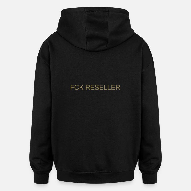 Revendeur FCK - Sweat à capuche oversize unisexe - noir