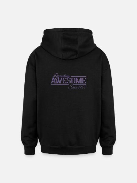 Awesome Since 1964 - Oversized Unisex Hoodie - black