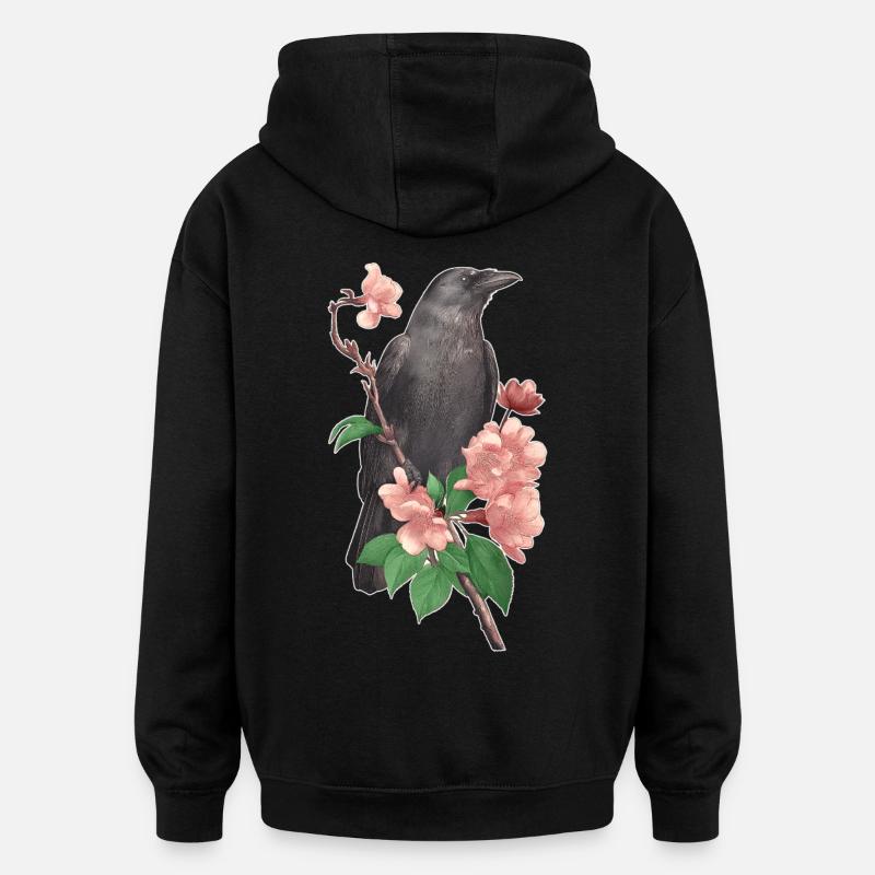 Rabe - Oversized Unisex Hoodie - Schwarz