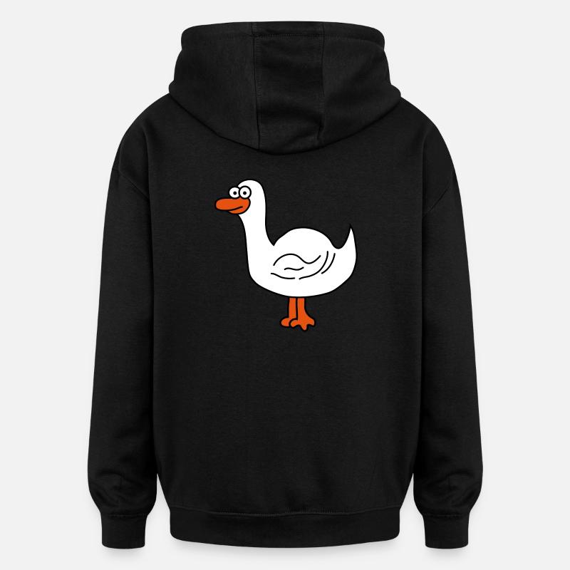 Canards - Sweat à capuche oversize unisexe - noir