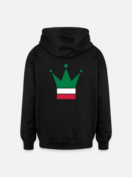 Italy - Oversized Unisex Hoodie - black