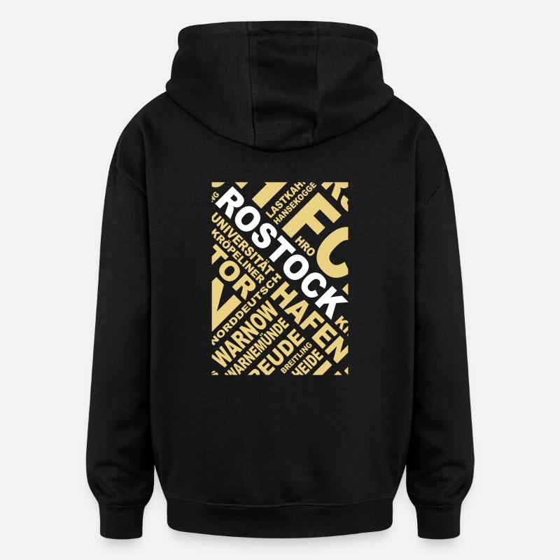 Tous Rostock - Sweat à capuche oversize unisexe - noir