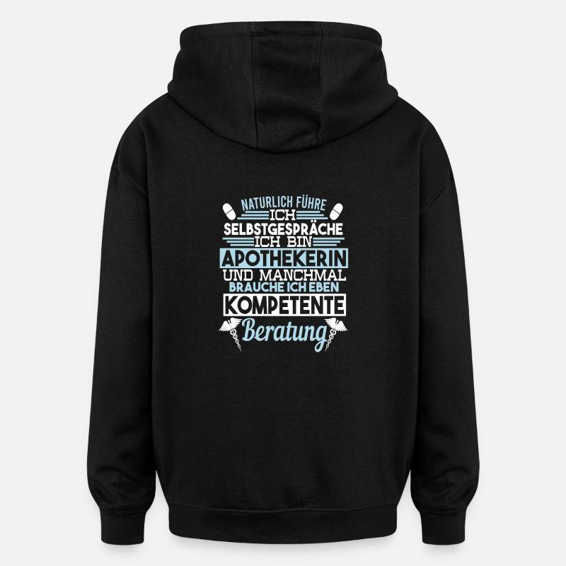 Pharmacienne entretiens auto-entretiens conseils compétents - Sweat à capuche oversize unisexe - noir