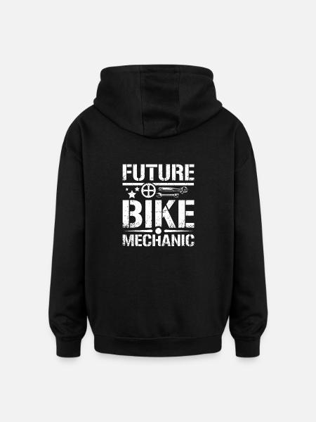 Future bike mechanic - Oversized Unisex Hoodie - black
