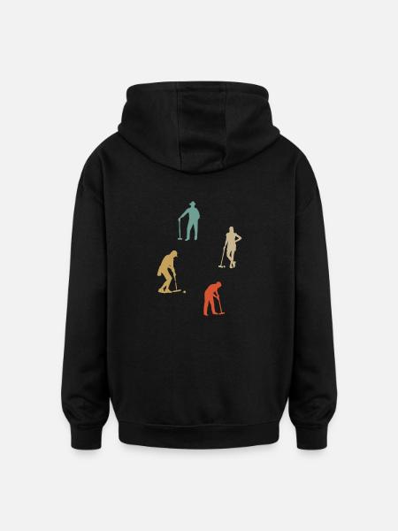 Krocket - Oversized Unisex Hoodie - Schwarz