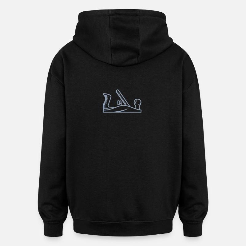 Planer Design Carpenter Carpenter - Oversized Unisex Hoodie - black