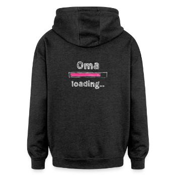 Oma 2023 loading Omi Gandma Oma - Oversized Unisex Hoodie - Anthrazit - Hinten - Noah (186cm)