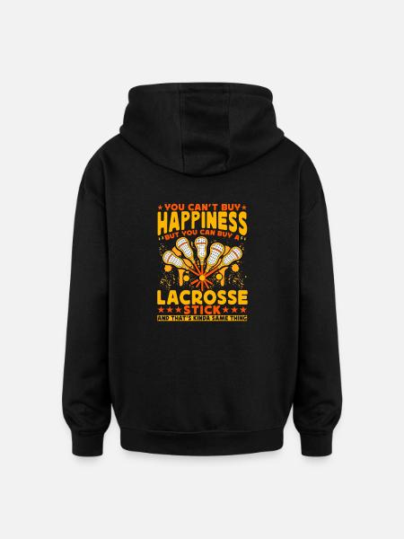 Lacrosse Lustige Sprüche - Oversized Unisex Hoodie - Schwarz