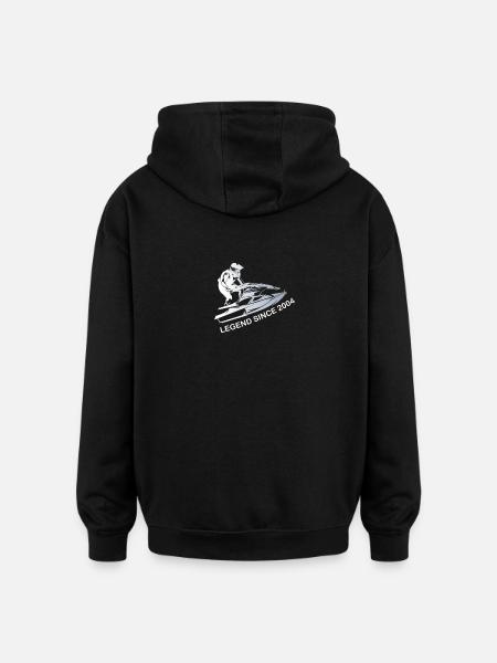 Gifts for the 18th Jet Ski - Oversized Unisex Hoodie - black