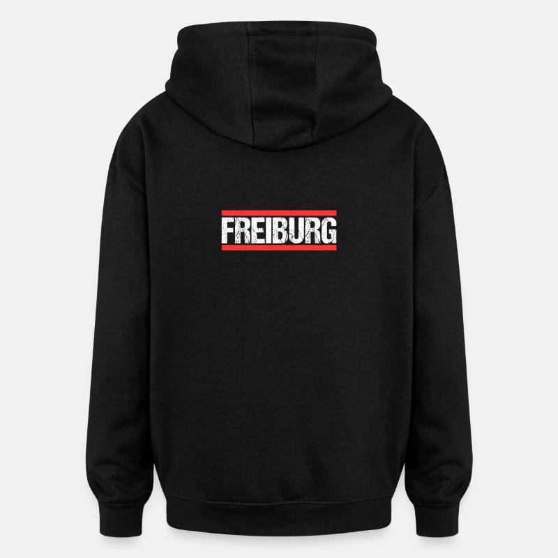 Freiburgerin Freiburger Freiburg - Oversized Unisex Hoodie - Schwarz