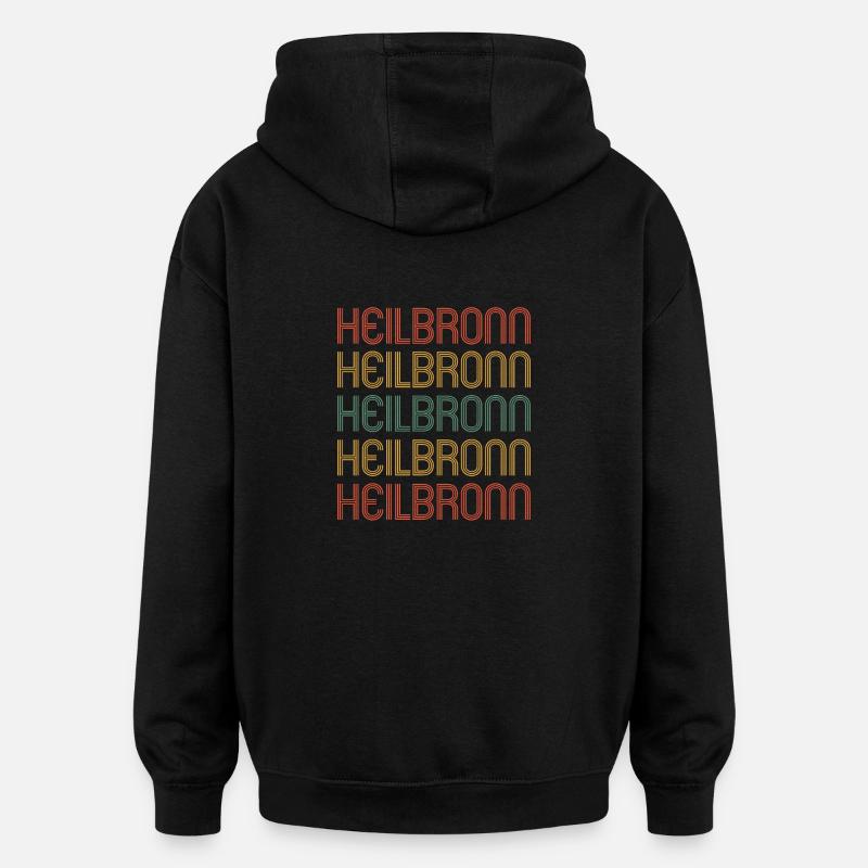 Heilbronnerin Heilbronner Heilbronn - Oversized Unisex Hoodie - black