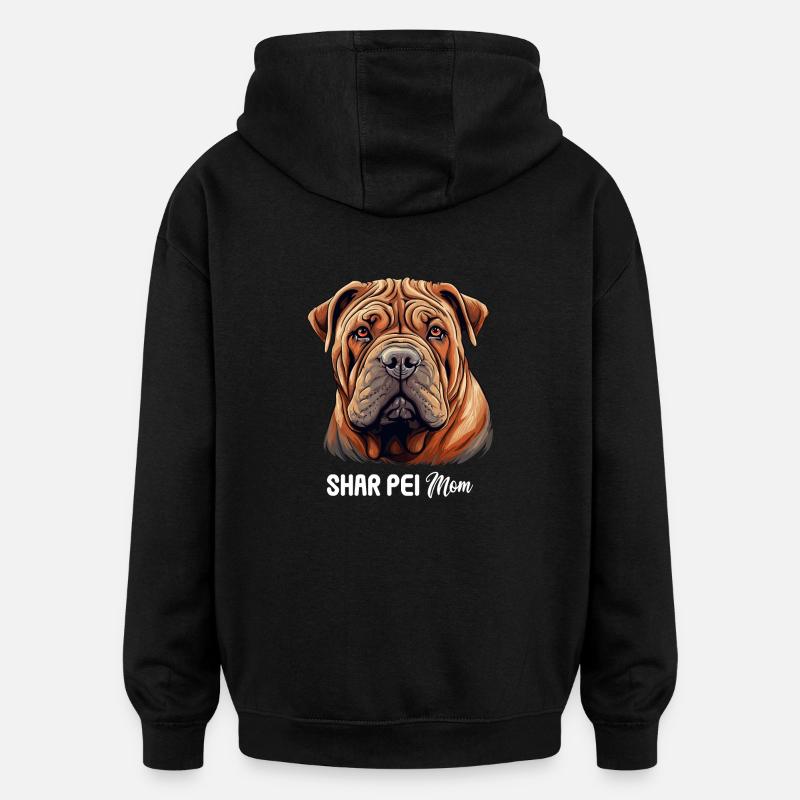 Shar Pei - Oversized Unisex Hoodie - black