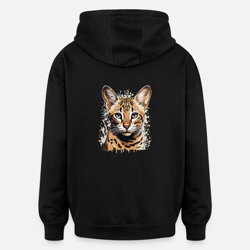 Savane - Sweat à capuche oversize unisexe - noir