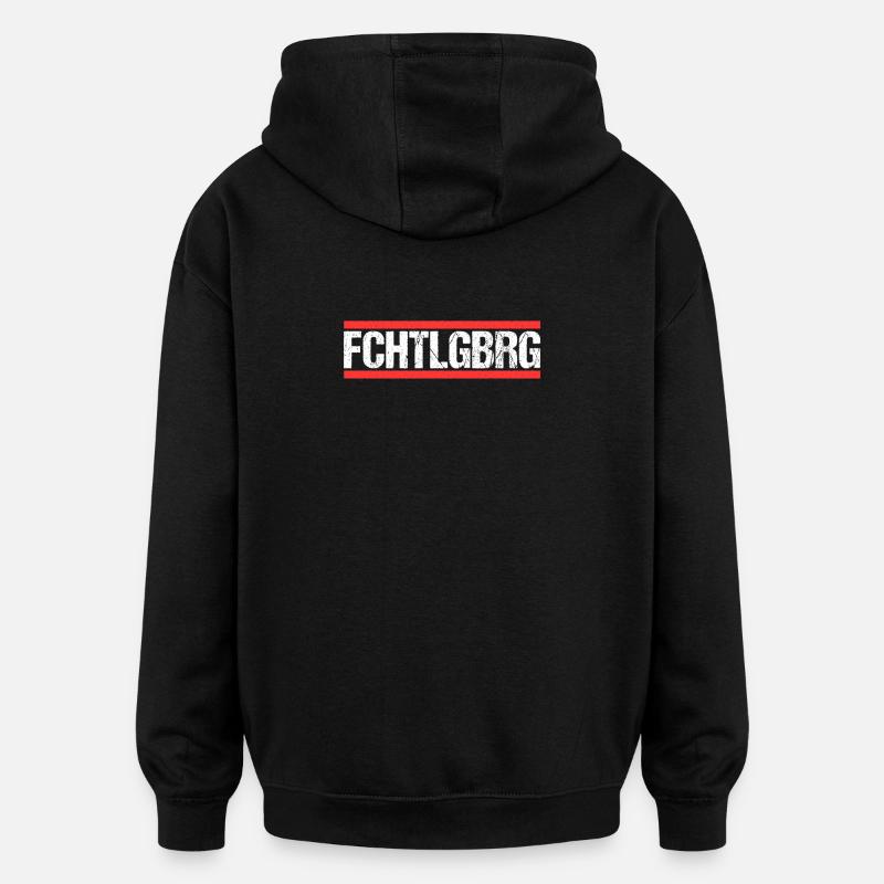 Fichtelgebirge - Oversized Unisex Hoodie - Schwarz