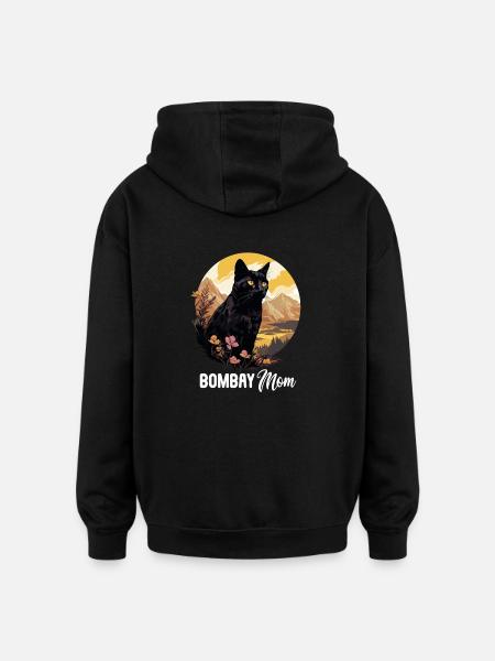 Bombay Cat Bombay Katze - Oversized Unisex Hoodie - black