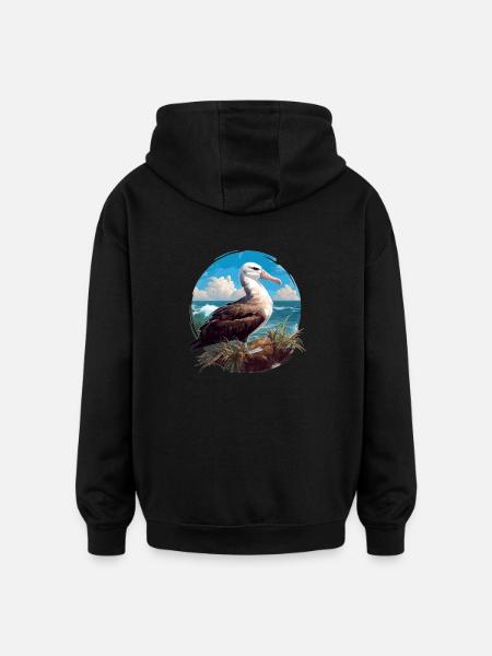 Albatross Albatrosse Albatros - Oversized Unisex Hoodie - black
